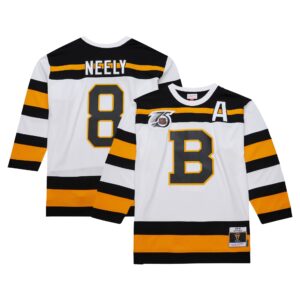 Cam Neely Boston Bruins Mitchell & Ness  1991/92 Alternate Captain Blue Line Player Jersey - White