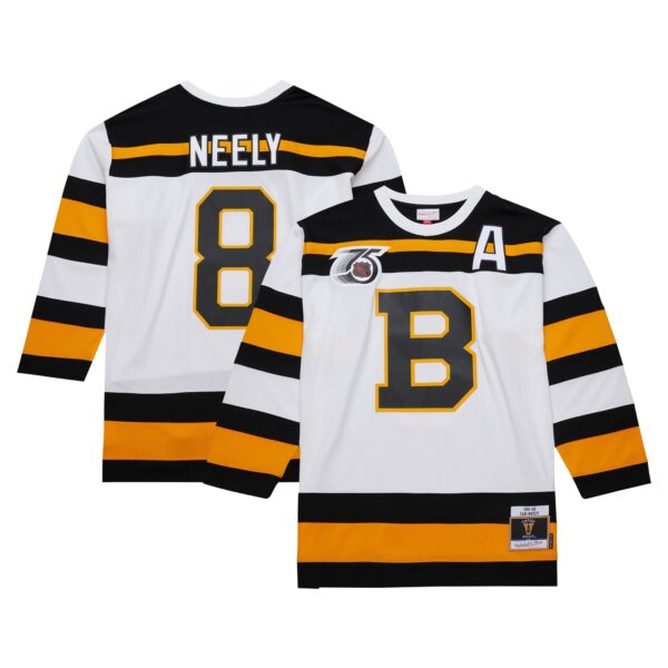 Cam Neely Boston Bruins Mitchell & Ness  1991/92 Alternate Captain Blue Line Player Jersey - White