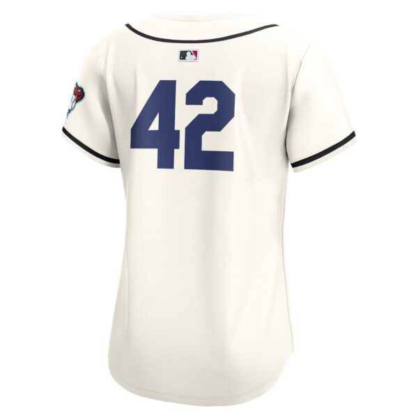 Arizona Diamondbacks  Women's 2024 Jackie Robinson Day Home Limited Jerseyu00c2u00a0u00e2u20acu201c White