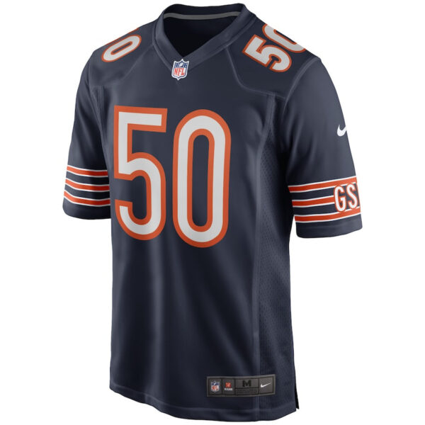 Mike Singletary 50 Chicago Bears Men Game Retired Jersey - Navy