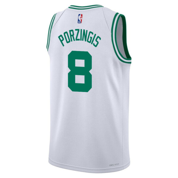 Kristaps Porzingis 8 Boston Celtics 2024 FINALS CHAMPIONS Swingman Jersey - Association Edition - White
