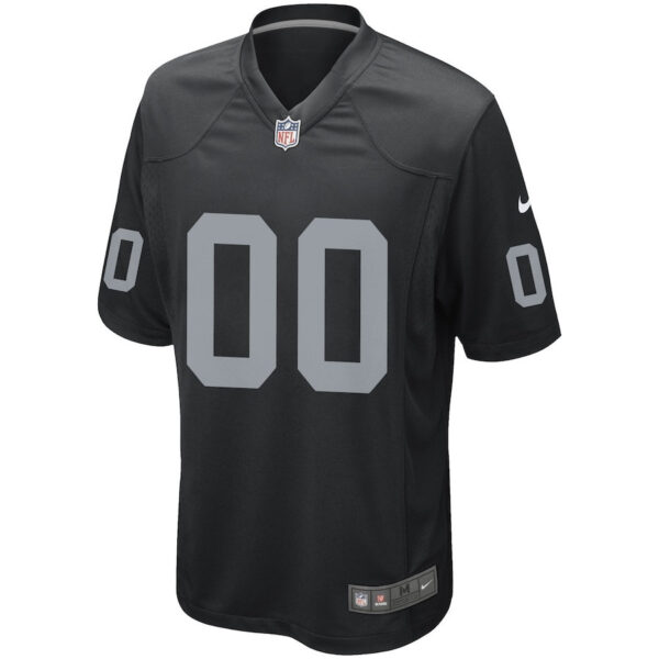Las Vegas Raiders Men Custom Game Jersey - Black