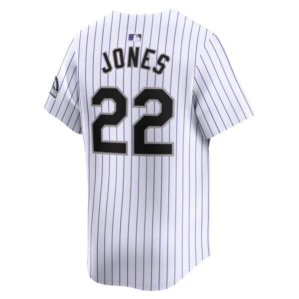 Nolan Jones Colorado Rockies  Home Limited Player Jersey - White