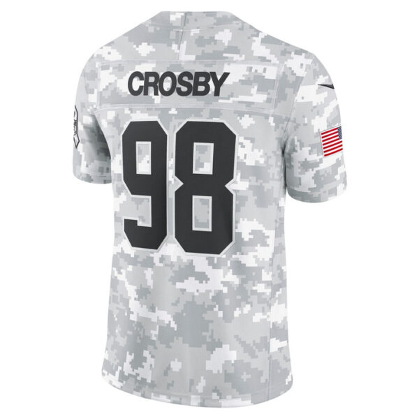 Maxx Crosby Las Vegas Raiders 2024 Salute to Service Limited Jersey - Arctic Camo