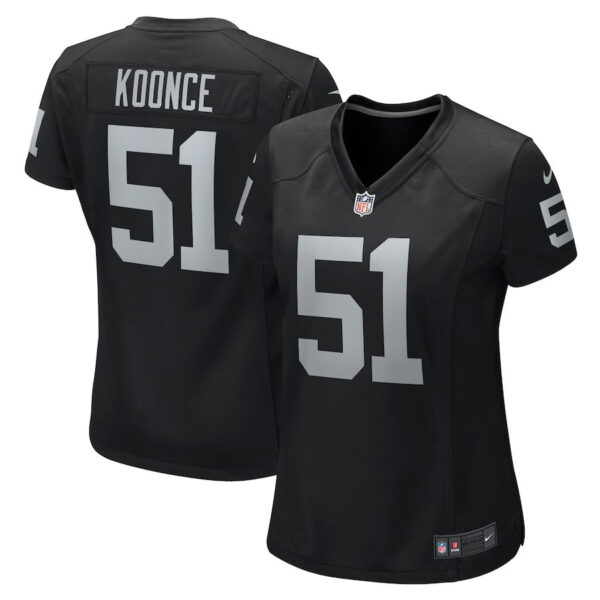 Malcolm Koonce 51 Las Vegas Raiders Women Game Jersey - Black