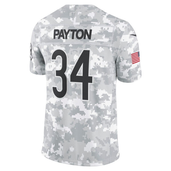 Walter Payton Chicago Bears 2024 Salute to Service Retired Player Limited Jersey - Arctic Camo