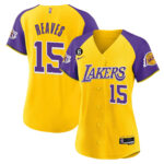 Austin Reaves 15 Los Angeles Lakers Alternate Baseball Jersey - Gold