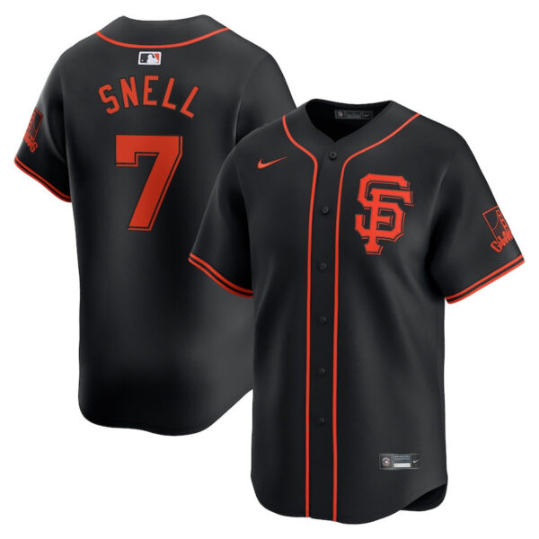 Blake Snell 7 San Francisco Giants Alternate Limited Men Jersey - Black
