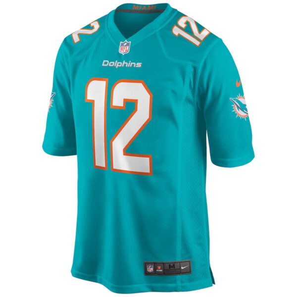 Bob Griese 12 Miami Dolphins Men Game Retired Jersey - Aqua