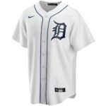 Detroit Tigers Home Replica Custom Jersey - White