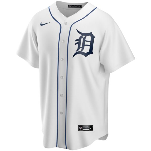 Detroit Tigers Home Replica Custom Jersey - White