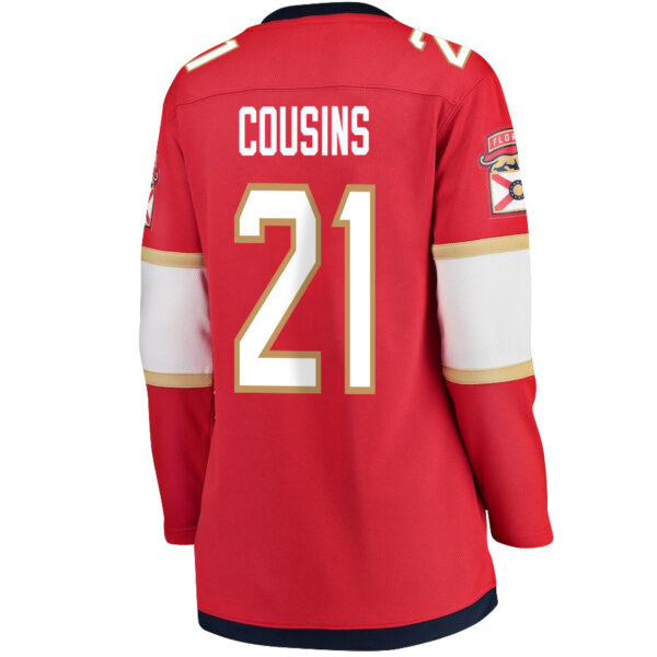 Nick Cousins 21 Florida Panthers 2024 STANLEY CUP Final Women's Home Breakaway Jersey - Red