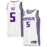 De'Aaron Fox 5 Sacramento Kings Swingman Player Jersey - Association Edition - White