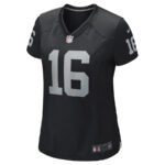 Jim Plunkett 16 Las Vegas Raiders Women Game Retired Jersey - Black