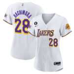 Rui Hachimura 28 Los Angeles Lakers Baseball Jersey - White
