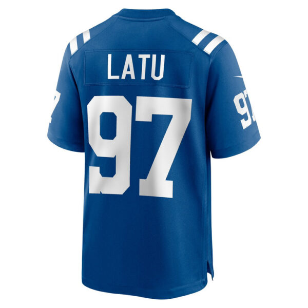 Laiatu Latu Indianapolis Colts 2024 First Round Pick Player Game Jersey - Royal