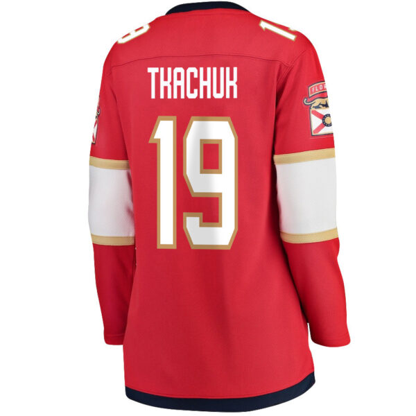 Matthew Tkachuk 19 Florida Panthers 2024 STANLEY CUP Final Women's Home Breakaway Jersey - Red