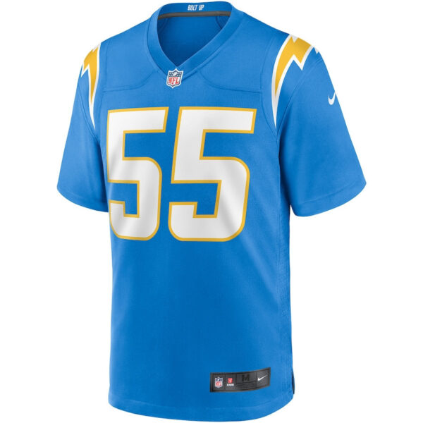 Junior Seau 55 Los Angeles Chargers Men Game Retired Jersey - Powder Blue