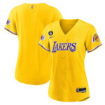 Los Angeles Lakers Baseball Jersey - Gold