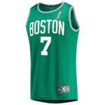 Jaylen Brown 7 Boston Celtics 2024 FINALS CHAMPIONS Jersey - Kelly Green - Icon Edition