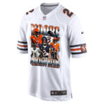 D.J. Moore 2 Signed Chicago Bears Moore Than A Feeling Road Game Men Jersey - White
