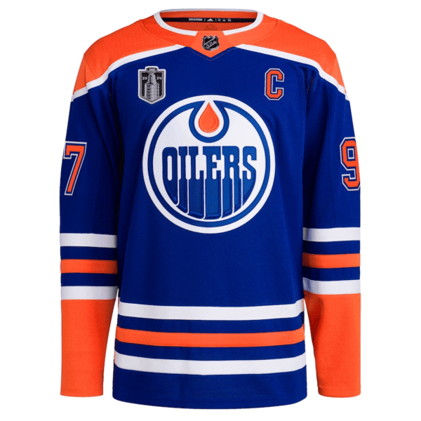 Connor McDavid 97 Edmonton Oilers 2024 Stanley Cup Final Home Primegreen Player Jersey �C Royal