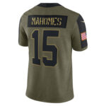 Patrick Mahomes Kansas City Chiefs Salute To Service Limited Player Jersey - Olive