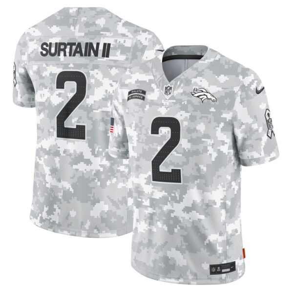 Patrick Surtain II Denver Broncos 2024 Salute to Service Limited Jersey - Arctic Camo