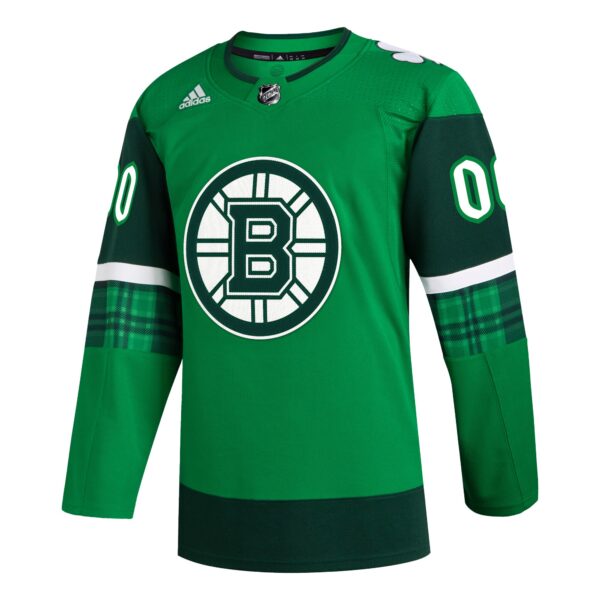 Boston Bruins adidas St. Patrick's Day Authentic Custom Jersey - Kelly Green