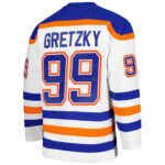 Wayne Gretzky Edmonton Oilers Mitchell & Ness  1986/87 Blue Line Player Jersey - White