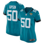 Trevis Gipson 50 Jacksonville Jaguars Alternate Game Women Jersey - Teal