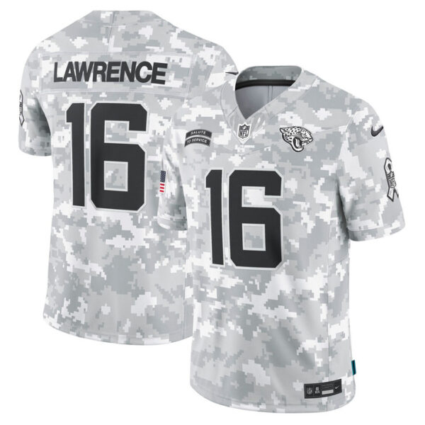 Trevor Lawrence Jacksonville Jaguars 2024 Salute to Service Limited Jersey - Arctic Camo