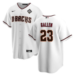 Zac Gallen 23 Arizona Diamondbacks 2023 World Series Men Jersey - White