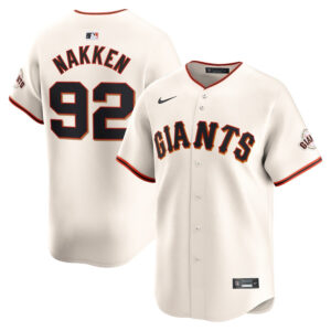 Alyssa Nakken 92 San Francisco Giants Home Limited Men Jersey - Cream