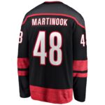 Jordan Martinook Carolina Hurricanes Fanatics Home Breakaway Jersey - Black