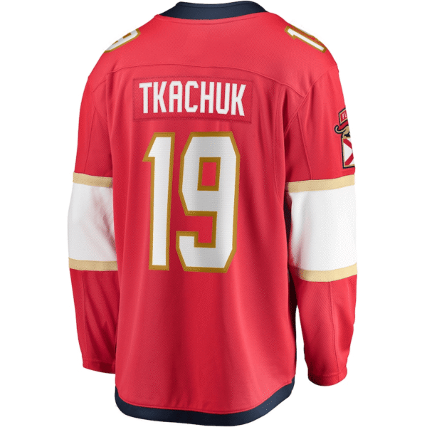 Matthew Tkachuk 19 Florida Panthers 2024 Stanley Cup Final Home Breakaway Player Jersey - Red