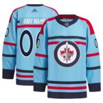 Winnipeg Jets adidas   Anniversary Primegreen Authentic Custom Jersey - Light Blue