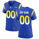 Los Angeles Rams Women Custom Game Jersey - Royal