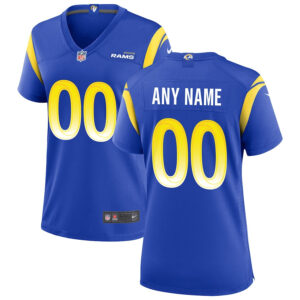 Los Angeles Rams Women Custom Game Jersey - Royal