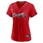 Atlanta Braves  Women's Alternate Replica Team Jersey - Red