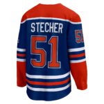 Troy Stecher Edmonton Oilers Fanatics Home Premier Breakaway Player Jersey - Royal