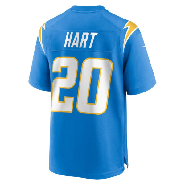 Cam Hart 20 Los Angeles Chargers Team Game Men Jersey - Powder Blue
