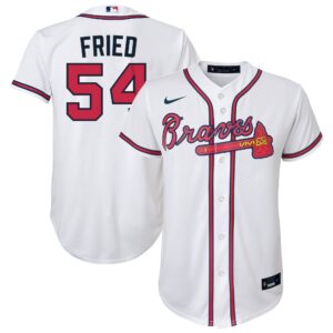 Max Fried Atlanta Braves  Youth Alternate Replica Player Jersey - White