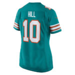 Tyreek Hill 10 Signed Miami Dolphins Cheetah Alternate Game Women Jersey - Aqua V2