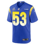 Ernest Jones IV 53 Los Angeles Rams 2023 Playoffs Patch Game Men Jersey - Royal