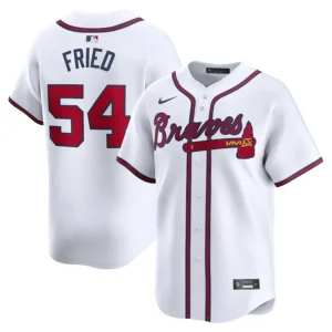 Max Fried 54 Atlanta Braves Home Limited Player Men Jersey - White