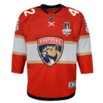 Gustav Forsling 42 Florida Panthers 2024 STANLEY CUP Final Youth Home Breakaway Jersey - Red