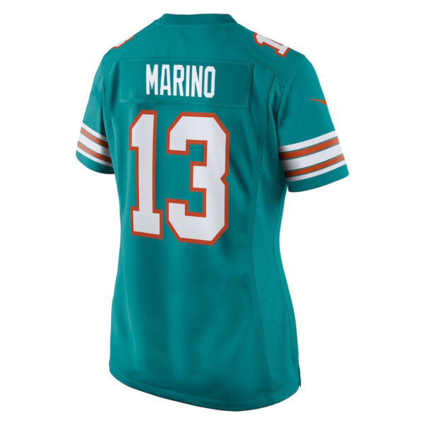 Dan Marino 13 Miami Dolphins Women Retired Jersey - Aqua
