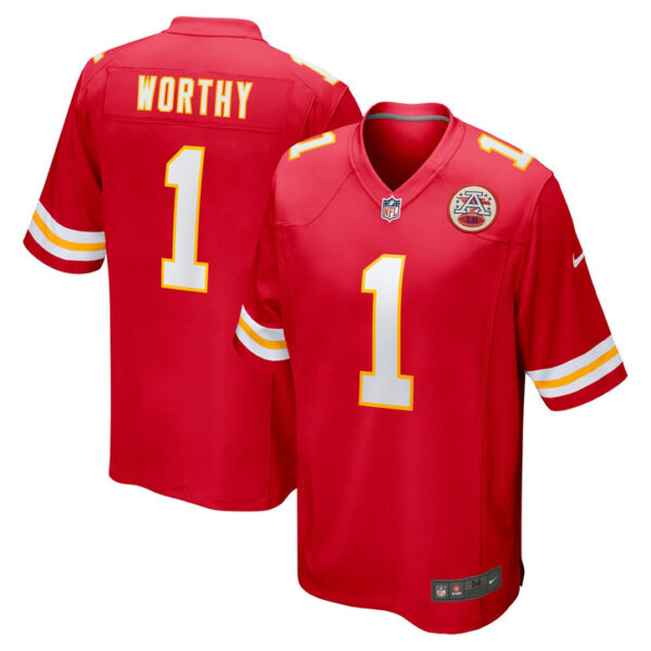 Xavier Worthy Kansas City Chiefs 2024 First Round Pick Player Game Jersey - Red