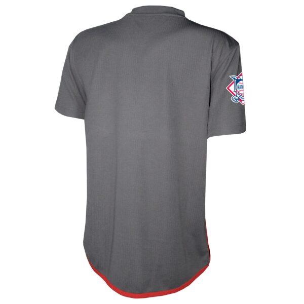 Atlanta Braves Stitches  Team V-Neck Jersey - Charcoal